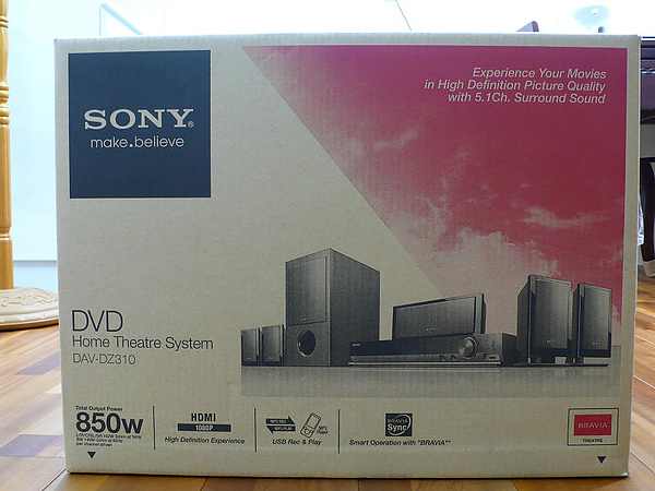 SONY 5.1 HOME THEATER SYSTEM 40 Model DAV DZ 310 41  large image 1