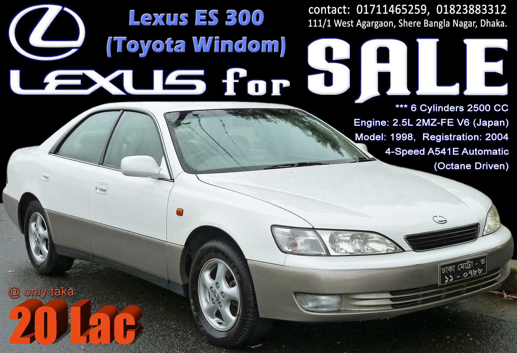 Lexus ES 300 Toyota Windom for SALE large image 0