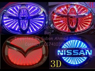 3D LED Car Decal Logo Light