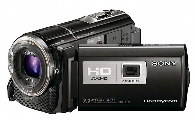 Sony Projector PJ30 Handycam 220GB 7.1 MP 12x Zoom EXR large image 0
