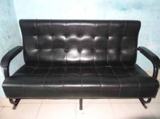 Sofa Black 2 Pieces Fresh Condition