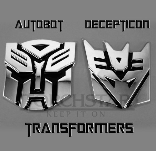 Transformers Autobots Logo 3D Car Hood Ornament Decal large image 0