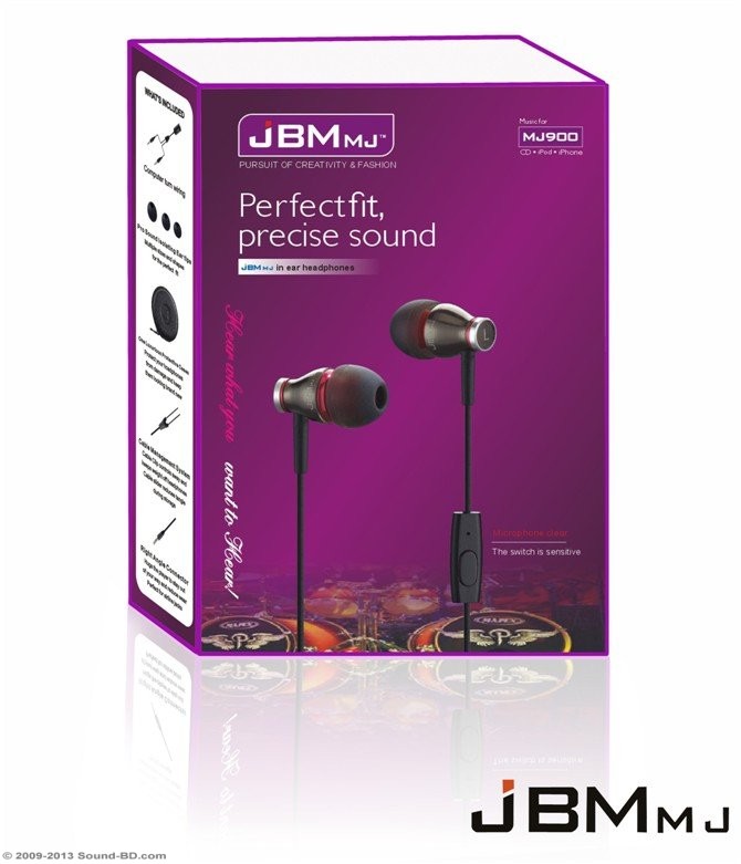 JBM-MJ900 IN-EAR HEADPHONE WITH MIC large image 0