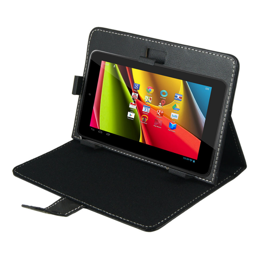 Style Stand Leather Cover for all 7 inch Tablet pc Black  large image 0