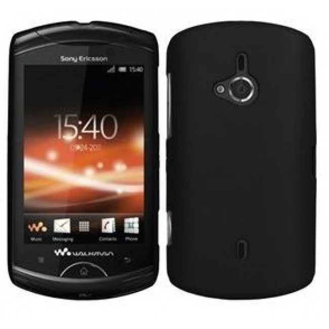 Hard Smooth Back Case for Sony Ericsson WT-19i Black large image 0