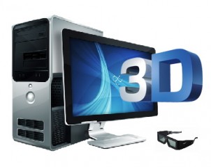 3D Glass nVIDIA for any Computer with 3D SBS BluRay Movies