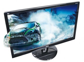 23 in AOC 3D GAMING MONITOR with warranty 2 years 4 month