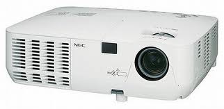 NEC NP115 Projector with Projector Screen