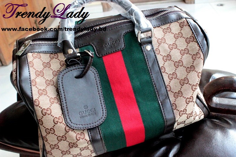 Gucci Vintage Web Medium Boston Bag | ClickBD