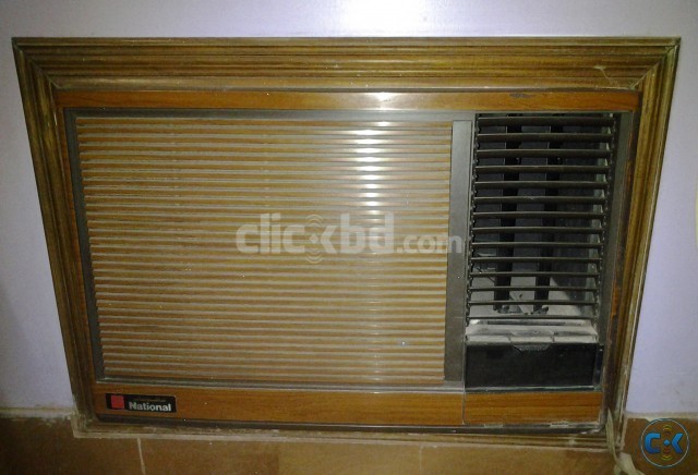 National Brand 1.5 Ton Window Type AC with Wooden Frame | ClickBD large image 0