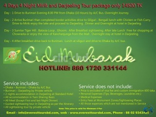 4 Days 4 Night Mirik and Darjeeling Tour package