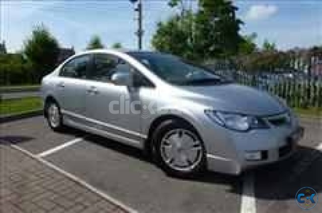 Honda civic Hybrid Silver color all power . large image 0