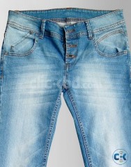 Women s Light Blue Colored Jeans Pants