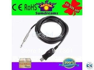 Guitar Link Plug Cable Usb Interface Easy guitar recording 