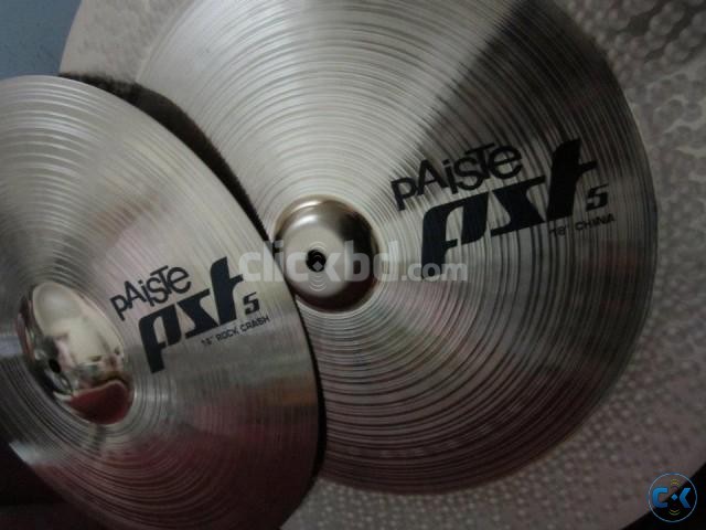 Paiste 5 cymble 16 inch and china 18 inch large image 0