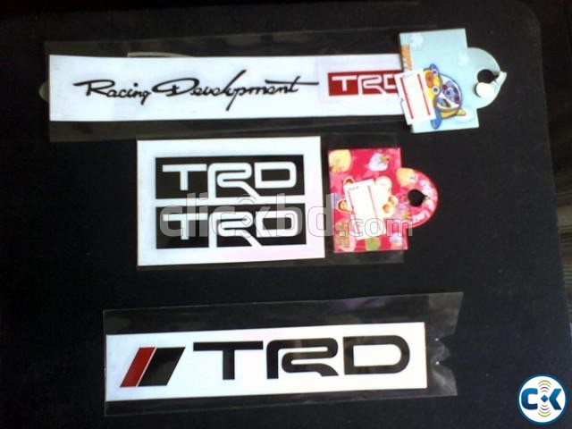 TRD Racing Development Vinyl Cut Stickers large image 0