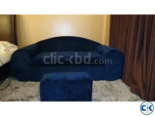 Midnight blue sofa couch