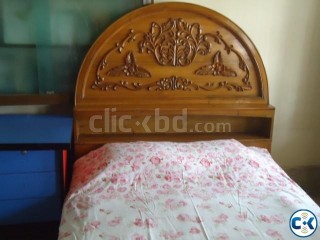 semi double bed and 1 dressing table together