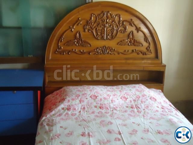 semi double bed and 1 dressing table together large image 0