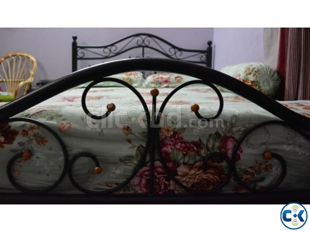 Wrought Iron Double Bed with Mattress large image 0