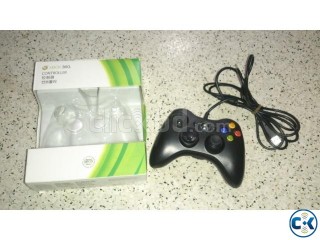 Wired Microsoft Xbox 360 Controller - Black Full Boxed
