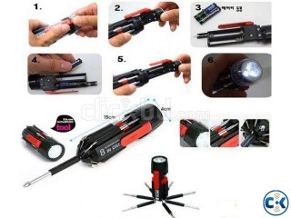 Uncommon Screwdriver nd Torch 8 in 1
