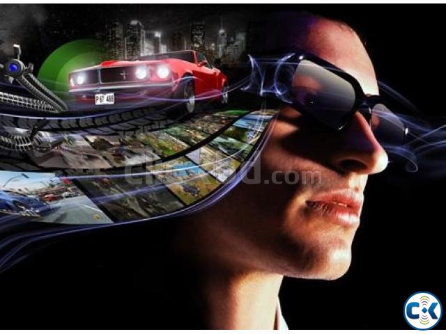 Pc gaming 3d glass and 3d software large image 0