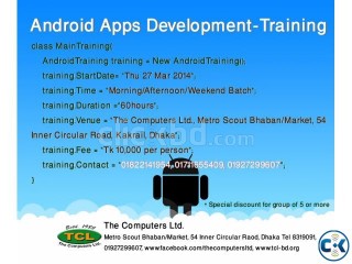 Android - Apps Development Training