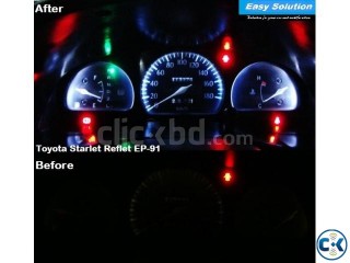 Modify old model dull speedometer and glow it like a optical