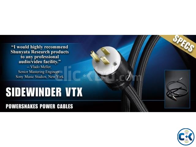 Shunyata Research Power Cable Model Sidewinder VTX large image 0