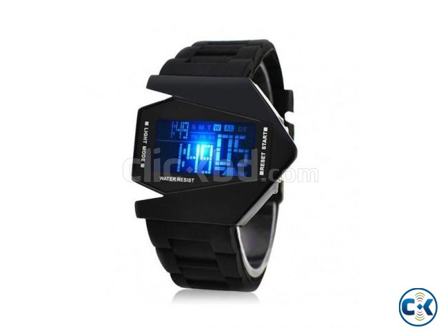 Multicolored Luminous Multifunctional LED Fighter Watch large image 0
