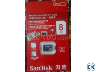 SanDisk 8 GB with 3 years warranty