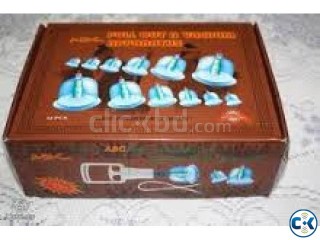 COMPLETE 12 Piece CUPPING HIJAMA SET with Magnetic Neddle