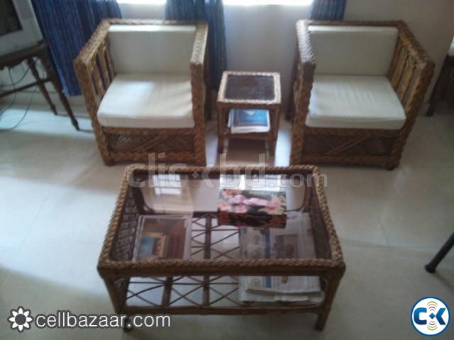 Cane sofa set at a very low price large image 0