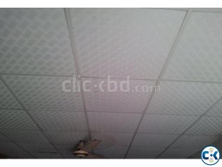 White gypsum ceiling