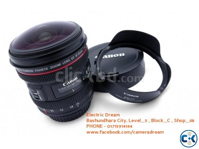 Canon EF 8-15mm f 4L Fisheye USM Lens large image 0