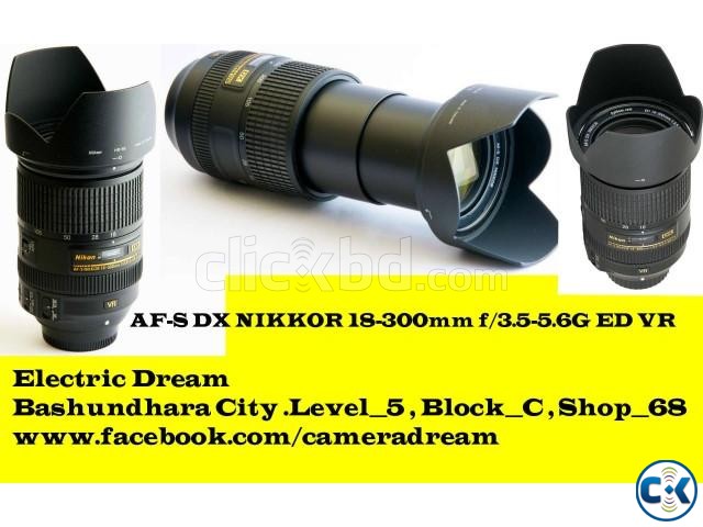 NIKON 18-300mm f 3.5-5.6g af-s dx nikkor lens large image 0