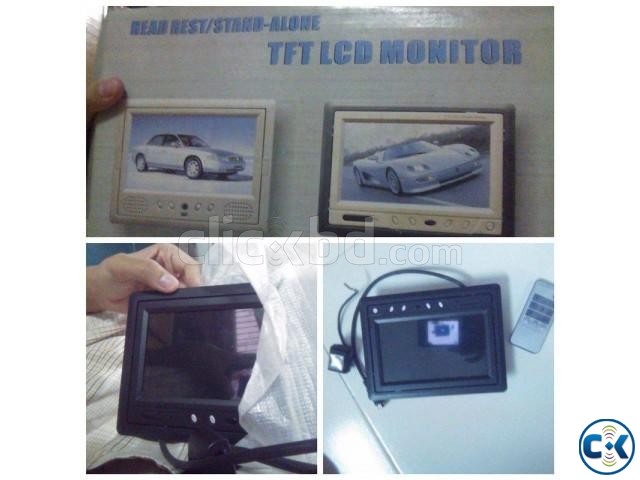 tft lcd car monitor with back camera large image 0