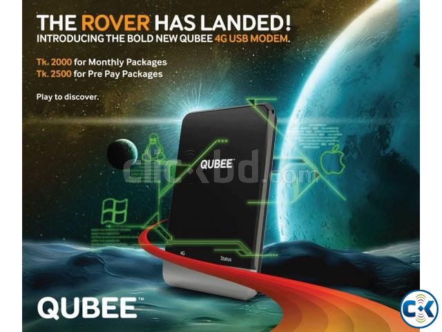 QUBEE Black ROVER 4G Modem large image 0