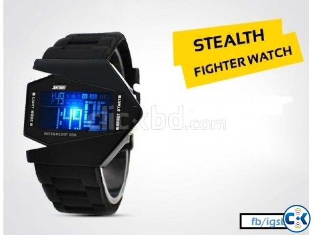 Eid OFFER Multi-Color Stealth Fighter Watch large image 0