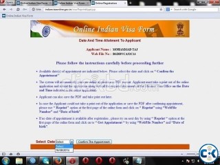 Indian visa Assistance