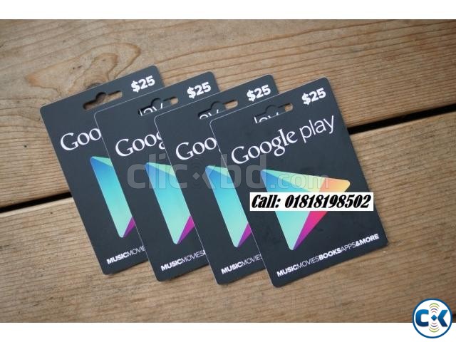 google play store gift card Google play card available in BD large image 0