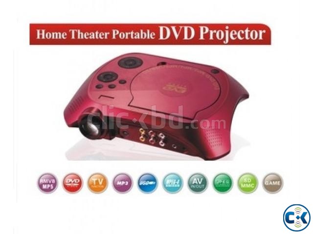 Projector with DVD Player TV Tuner USB Game Controller large image 0