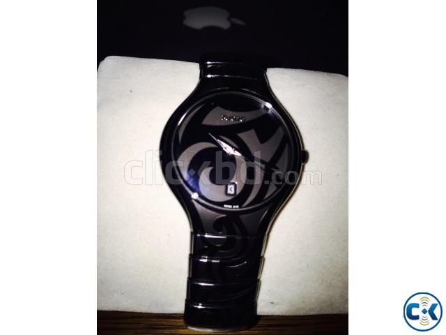 rado ceramic black watch large image 0