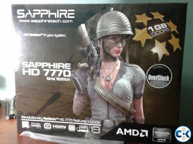 Graphics Card Sapphire HD 7770 1GB DDR5 over clock edition large image 0