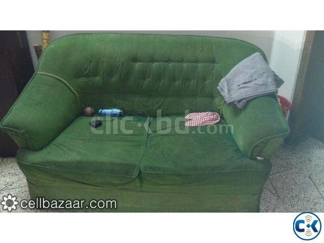 3 seater sofa set green color large image 0