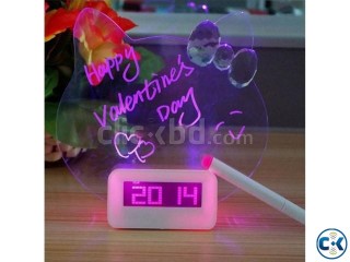 Changeable Status LED Table Clock