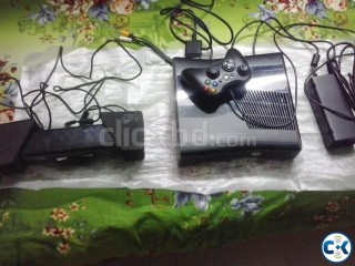 x-box 360 S with kinect. unmodded for sale in dhaka