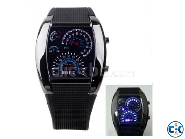 Blue Light RPM Turbo LED Wrist Watch large image 0