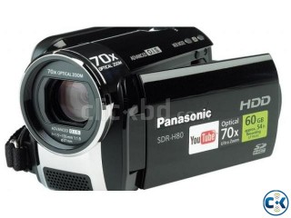 Panasonic SDR-H80 .Video Camera.Mad In Japan.Black.HDD.80GB